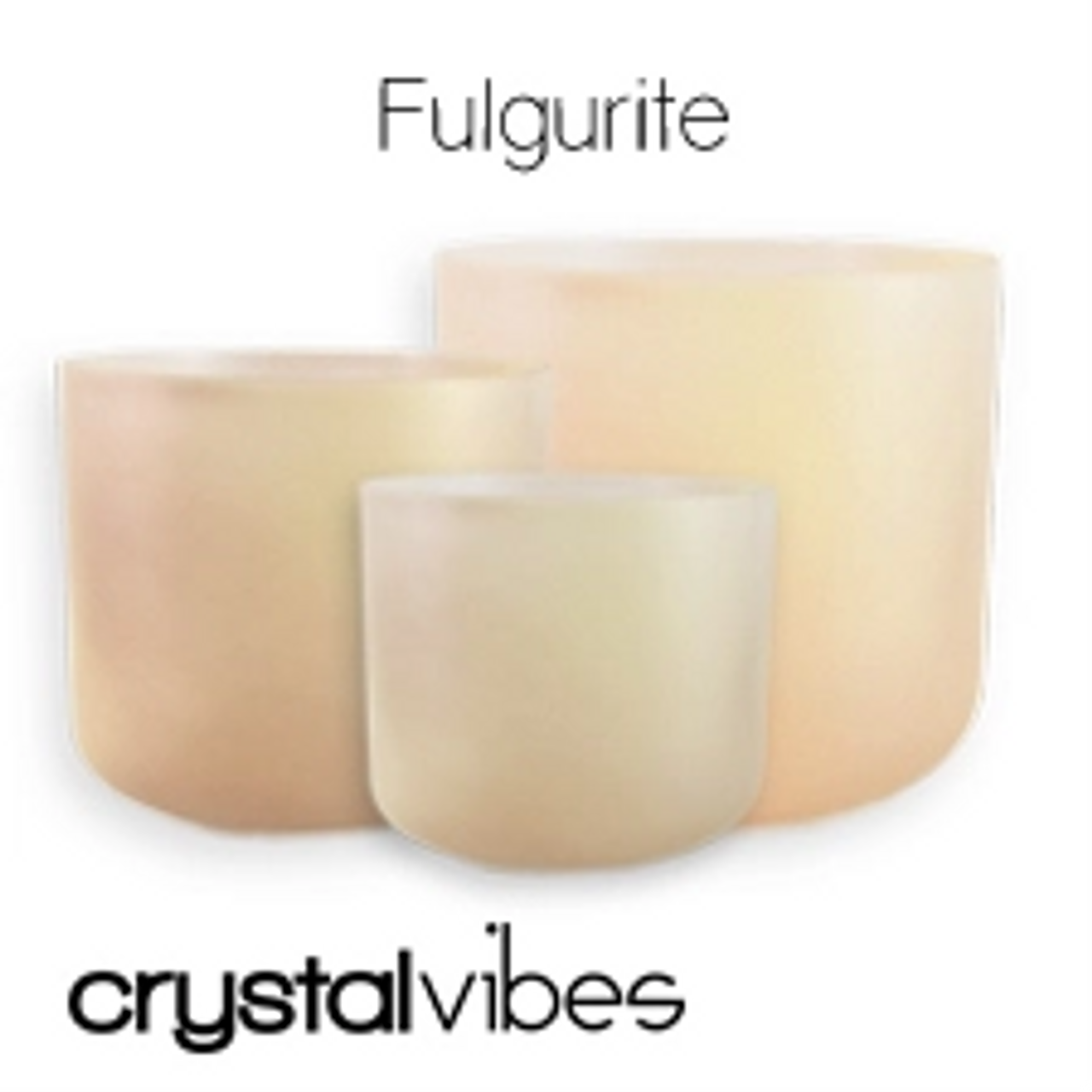 Fulgurite Fusion Crystal Singing Bowls